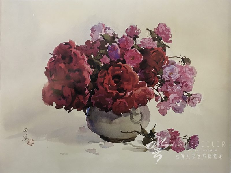 陶田恩 《玫瑰》 54*39cm 1980年